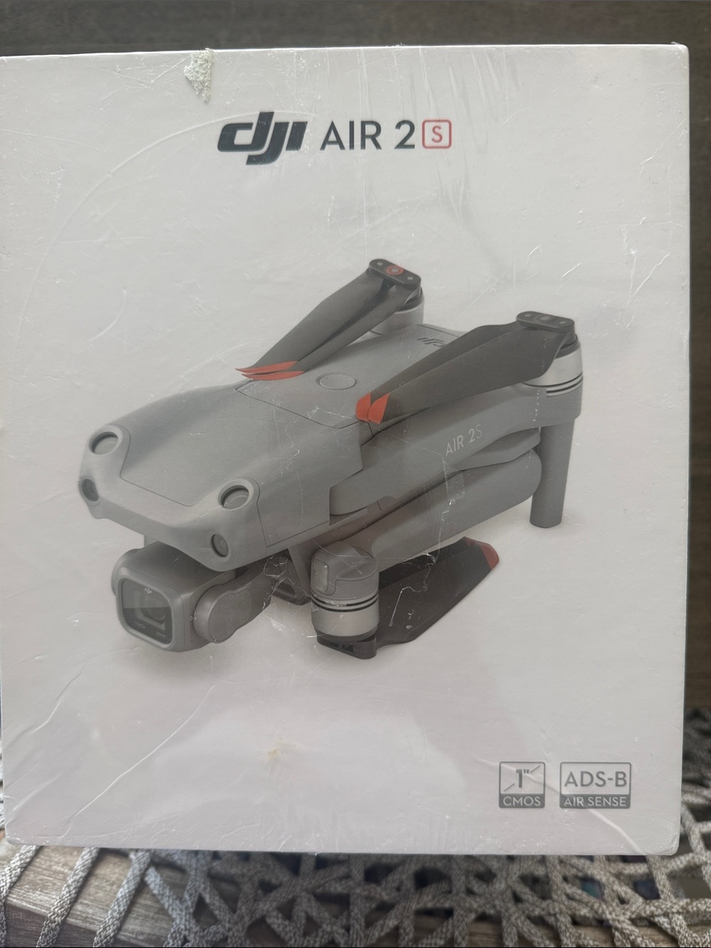DJI Air 2S Drone — Gray with Orange Accents